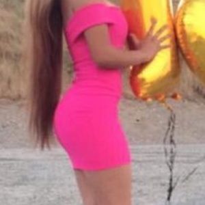 Cute neon pink fancy dress